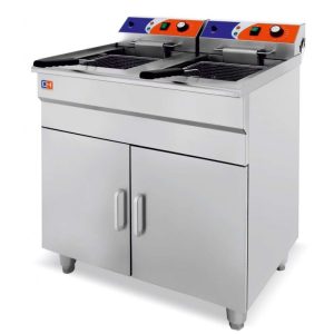 Freidora eléctrica  14+14  litros con mueble EF-162VC ClimaHosteleria