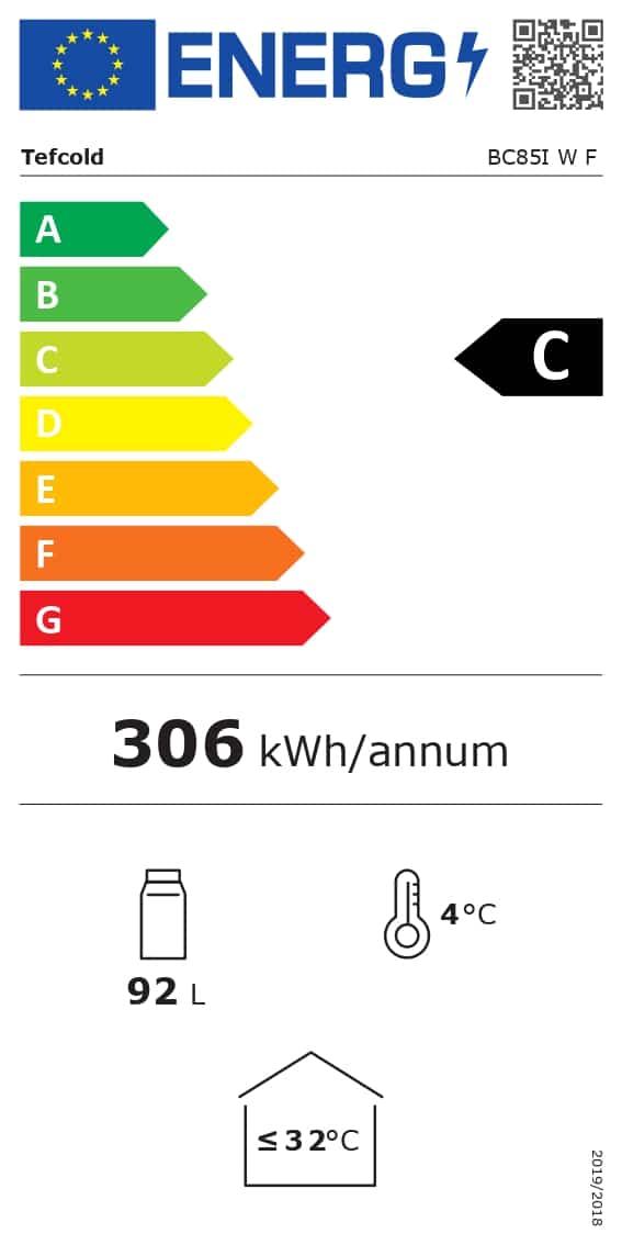 Armario Expositor BC85 92 Litros 503x567x775 TEFCOLD