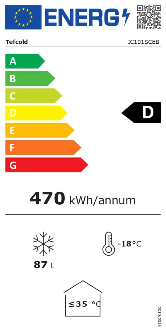 Arcón Congelador para Helados 130 Litros 665x665x918 IC101SCEB LED TEFCOLD
