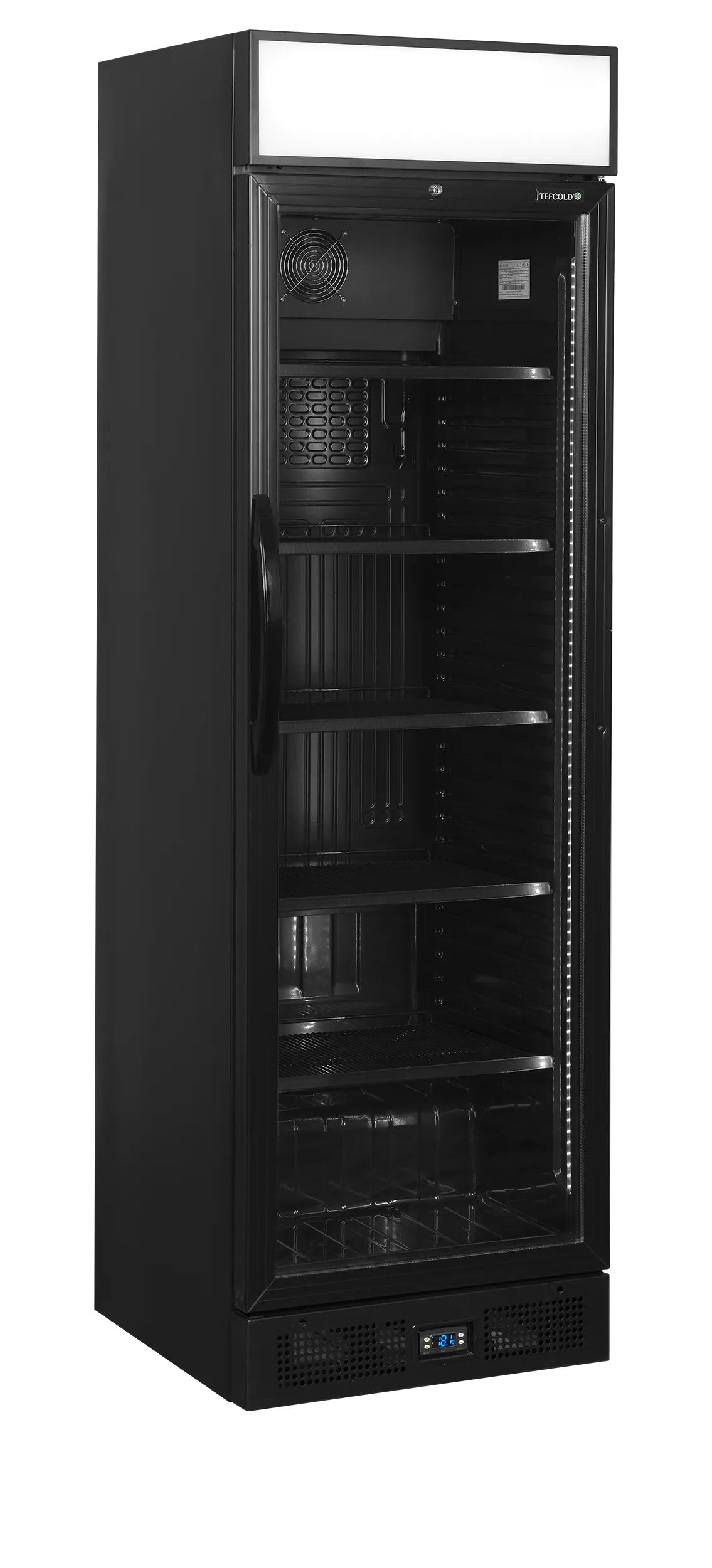 Armario Expositor CEV425CP BLACK 83 Litros 595x640x1980 TEFCOLD