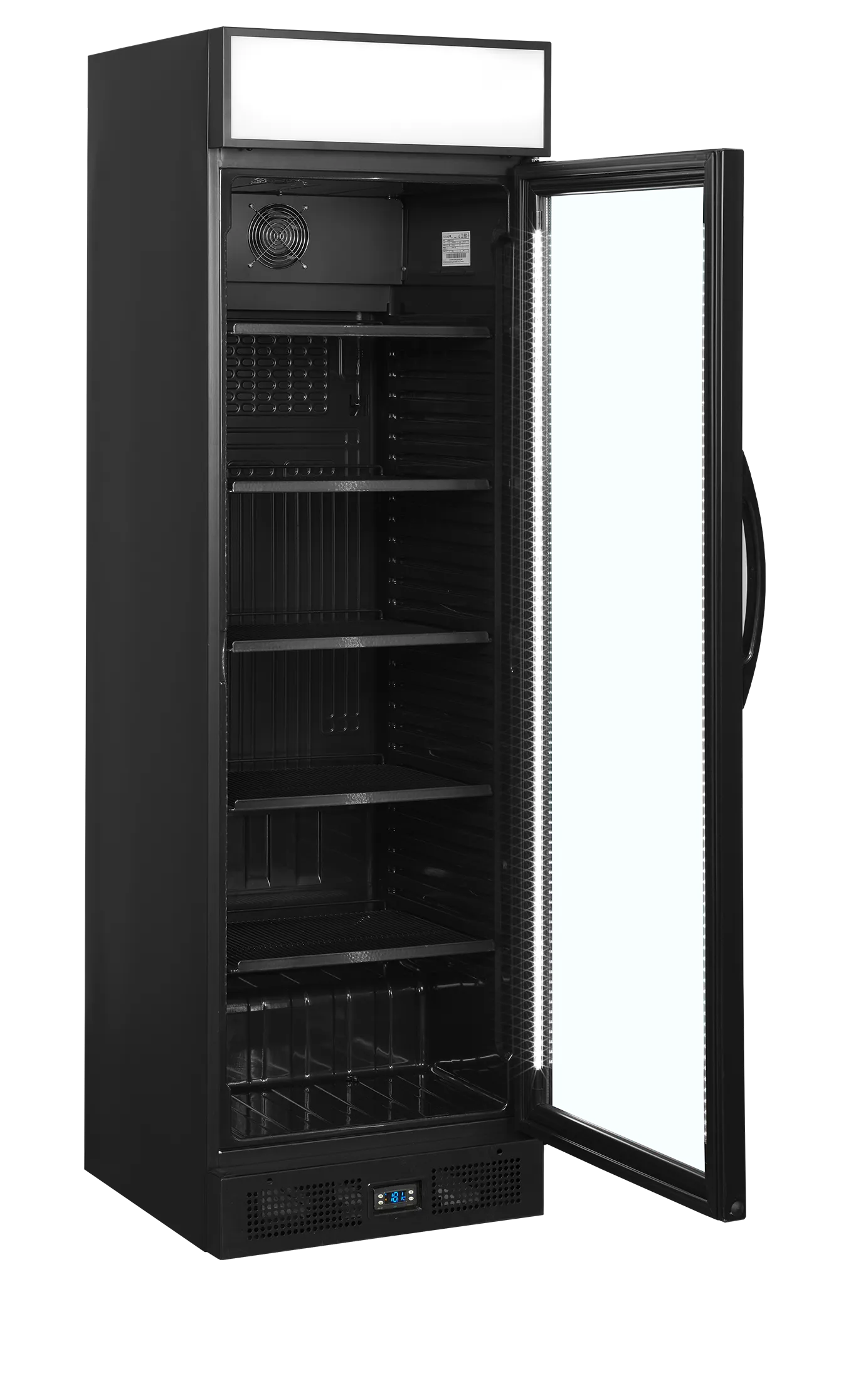 Armario Expositor CEV425CP BLACK 83 Litros 595x640x1980 TEFCOLD