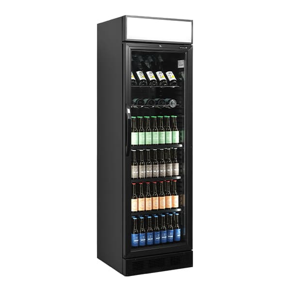 Armario Expositor CEV425CP BLACK 83 Litros 595x640x1980 TEFCOLD