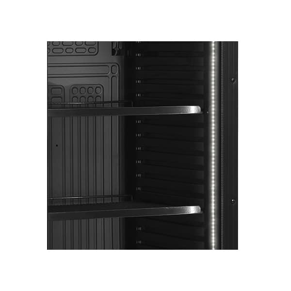 Armario Expositor CEV425 BLACK 358 Litros 595x600x1840 TEFCOLD
