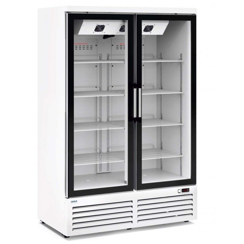 Expositor congelacion frio ventilado doble puerta 940 litros 1270x785x2000h mm AVEIRO ACM120PV Expositor congelacion frio ventilado doble puerta 940 litros 1270x785x2000h mm AVEIRO ACM120PV