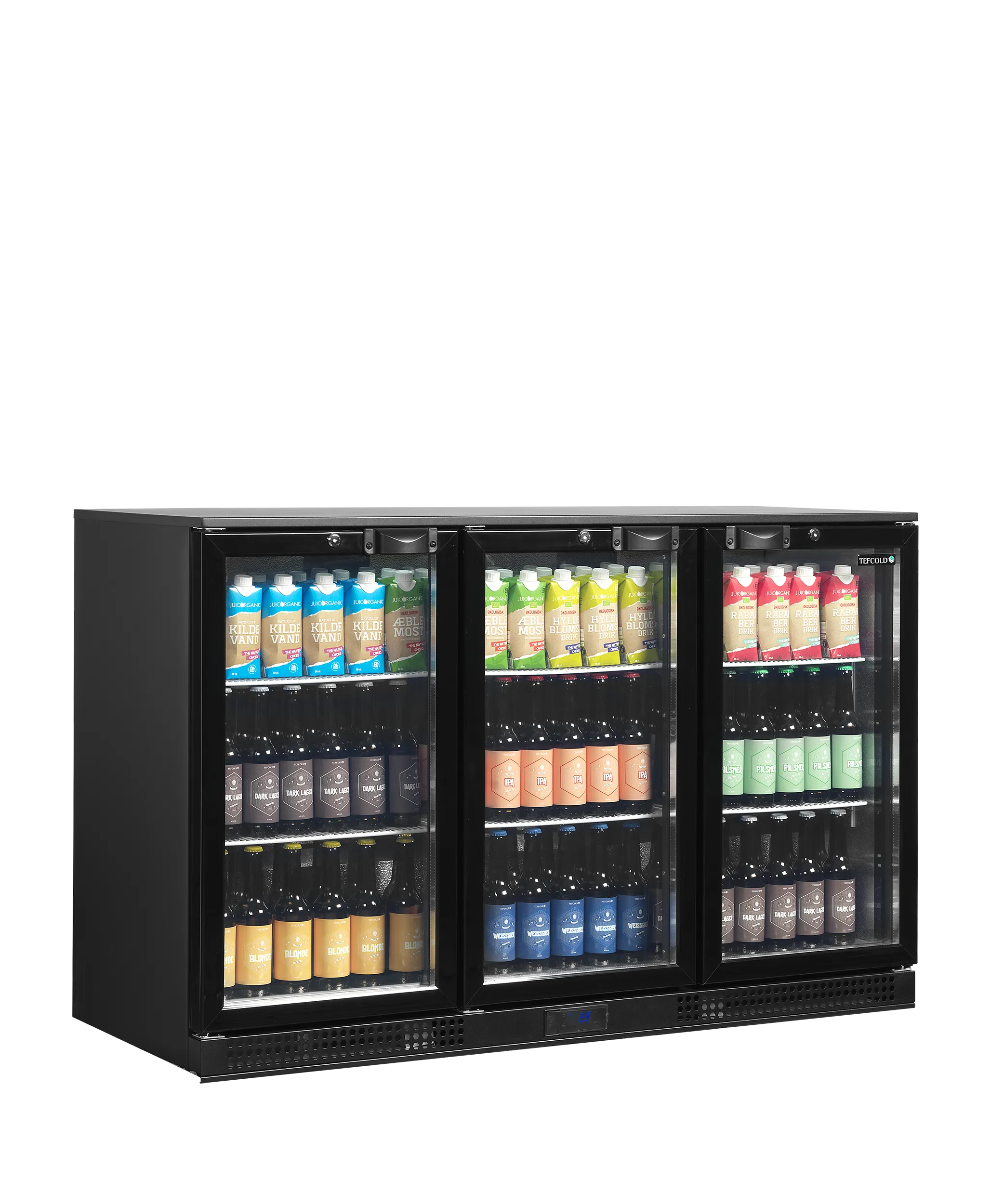 Armario Expositor Backbars db301h-3 Capacidad 278 litros - 1350x520x870  TEFCOLD