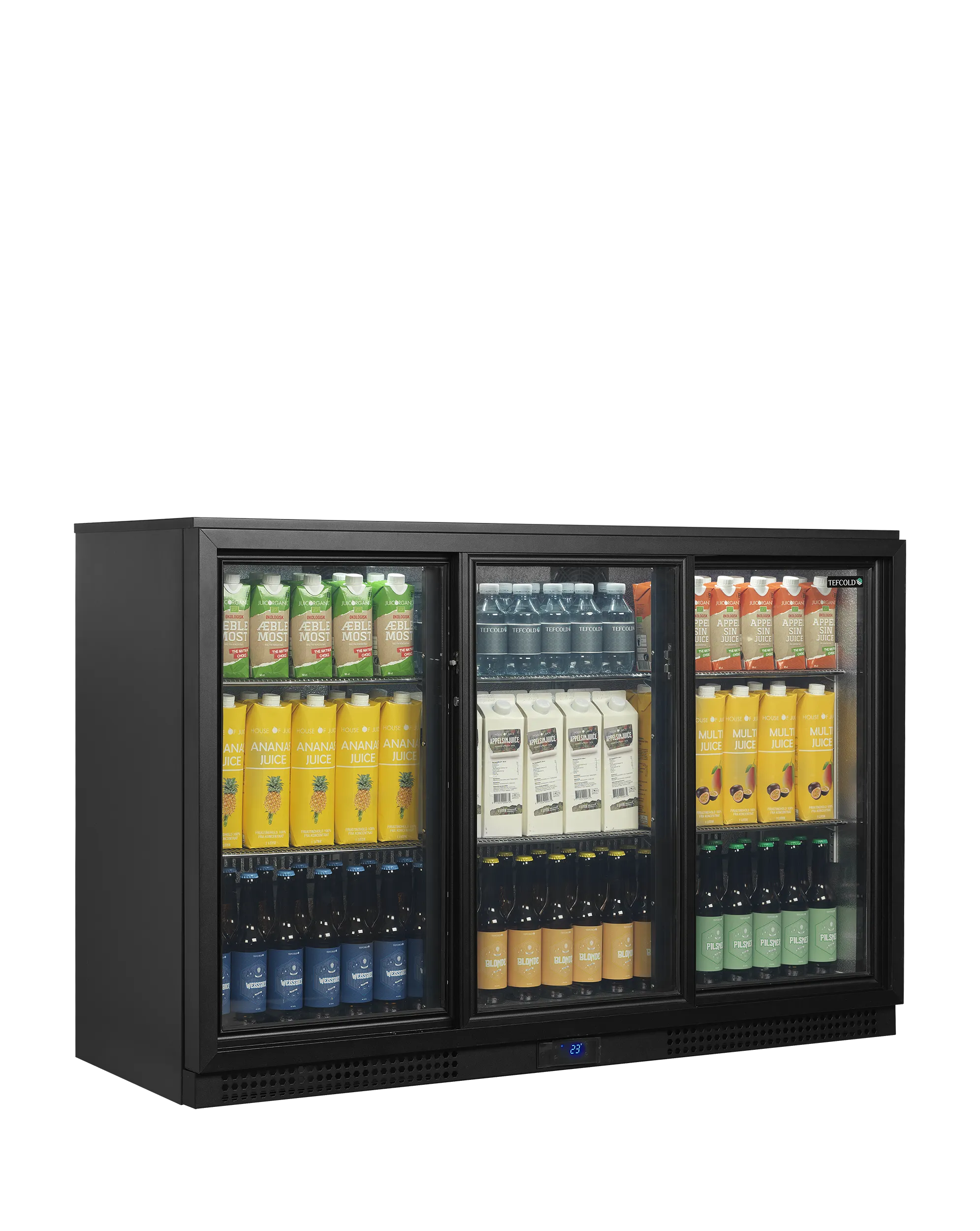 Armario Expositor Backbars BA31S-3 Capacidad 288 litros - 1350x515x900  TEFCOLD