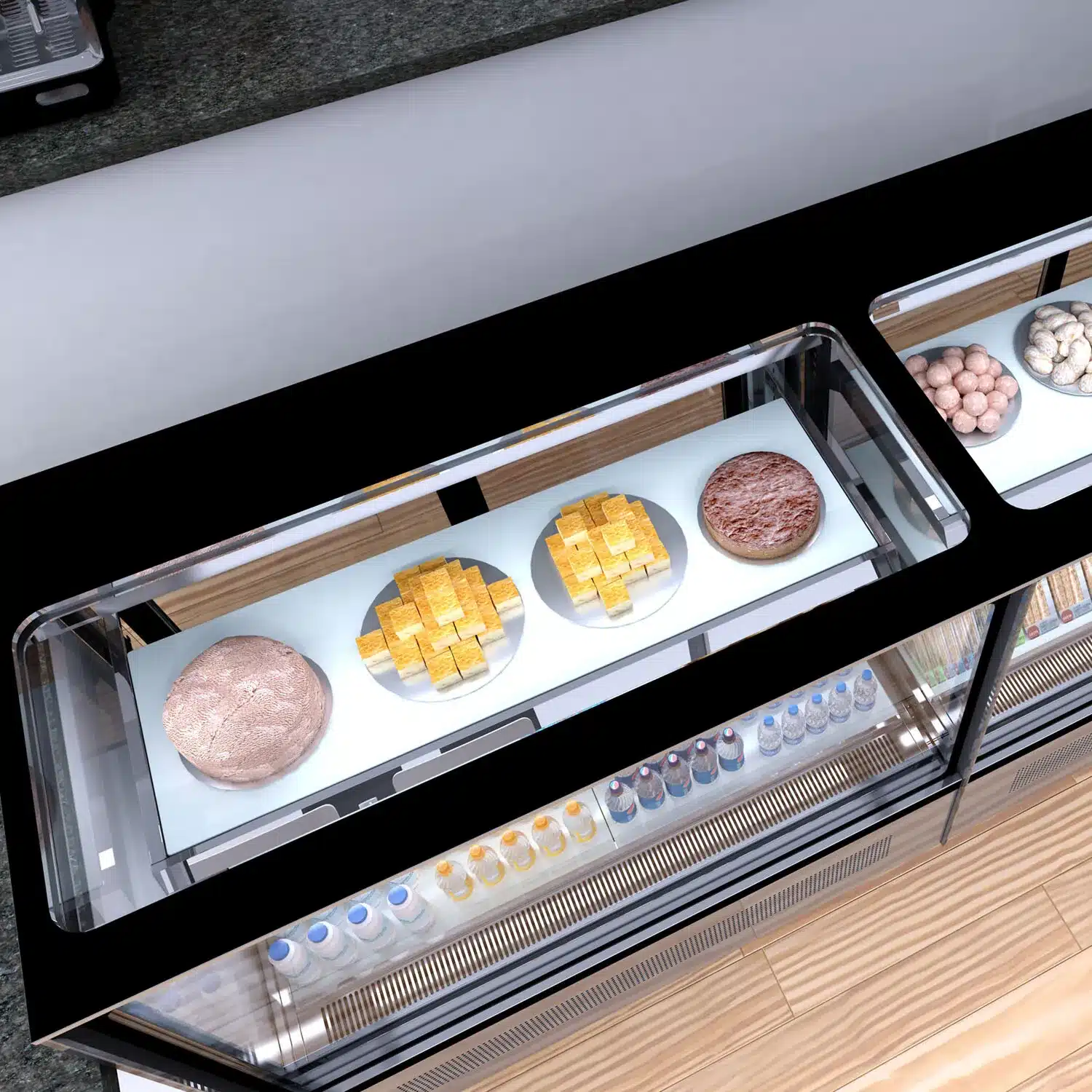 Vitrina de exposición refrigerada LPD1200F/BLACK Capacidad 191 litros - 1205x745x1209 TEFCOLD Vitrina de exposición refrigerada LPD1200F/BLACK Capacidad 191 litros - 1205x745x1209 TEFCOLD