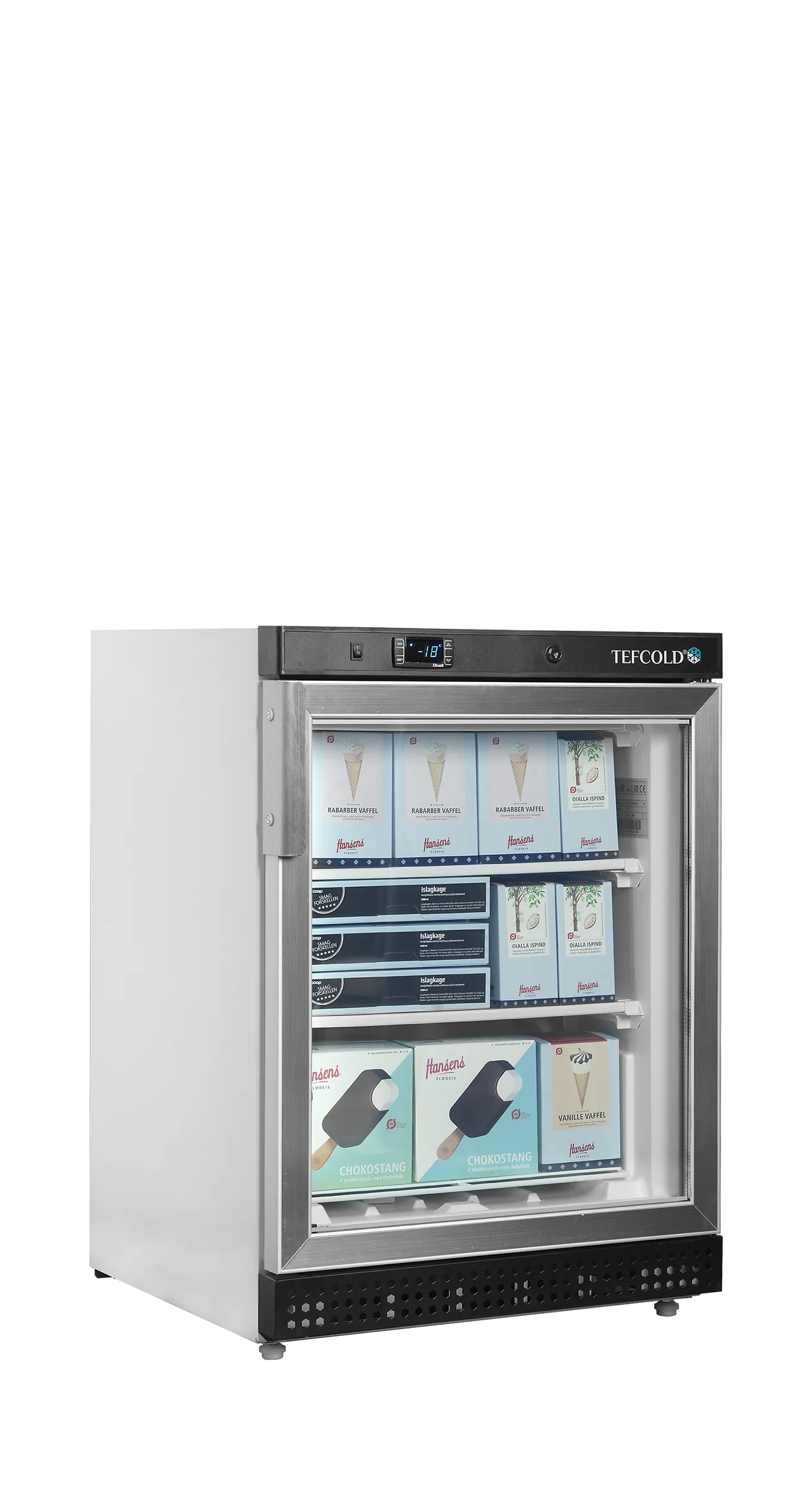 Congelador Expositor Puerta de Cristal UF200G 200 Litros 600x585x855 TEFCOLD