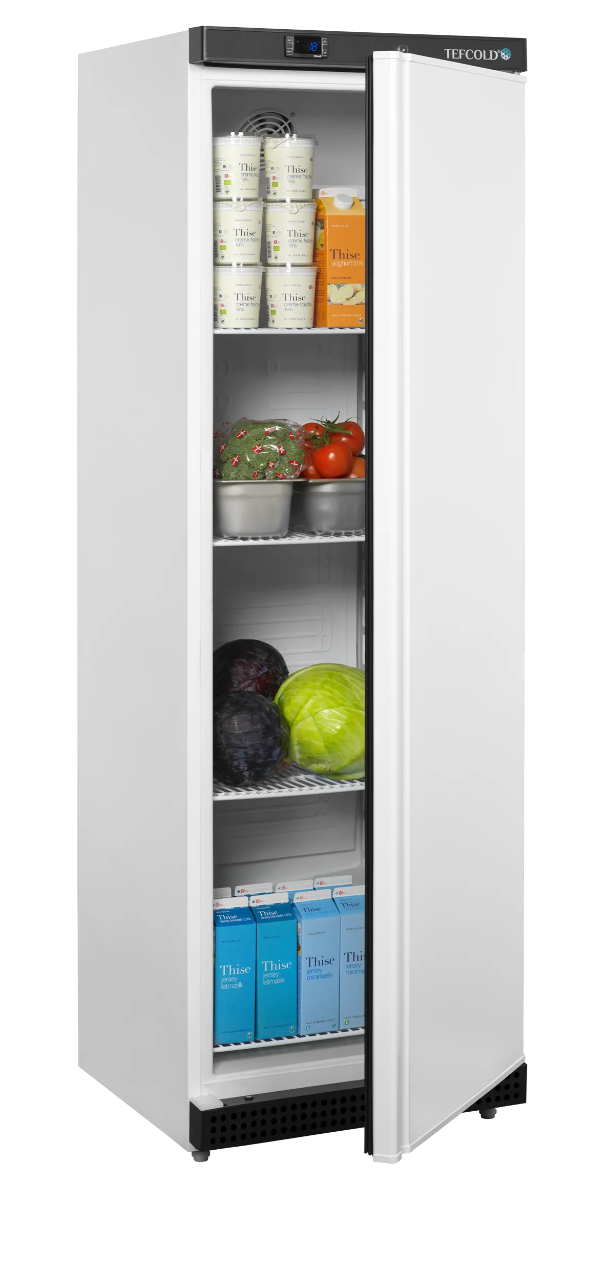 Vitrina refrigerada vertical UR400W1 Capacidad 350 litros - 600x615x1855  TEFCOLD