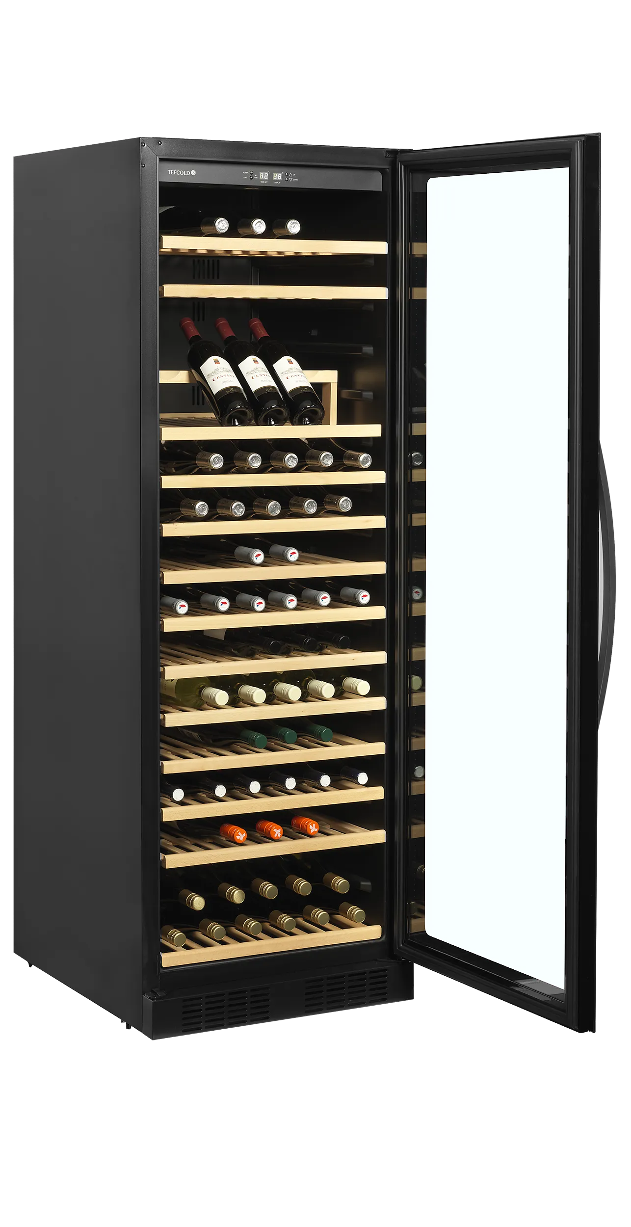 Armario Expositor de Vino TFW400-F 350 Litros 595x680x1760 TEFCOLD
