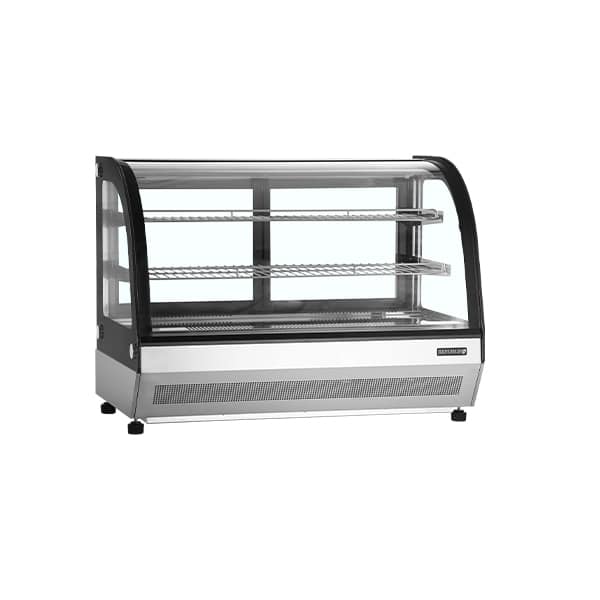 Mostrador de exhibición refrigerado LCT900C/BLACK Capacidad 78 litros - 900x560x670  TEFCOLD