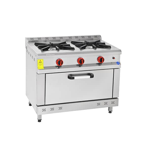 Cocina 2 fuegos a gas con horno Osteleria modelo 1060-H