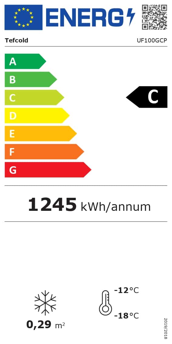 Congelador sobremesa UF100GCP 116 Litros 610x555x890 TEFCOLD