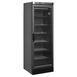 Congelador Expositor Puerta de Cristal UFSC371G BLACK 300 Litros 595x640x1840 TEFCOLD