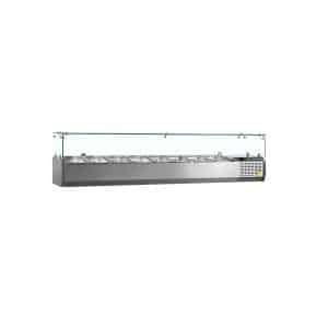 Vitrina refrigerada sobre encimera GN1/4 vk33-180 (1800 x 335 x 434 mm)