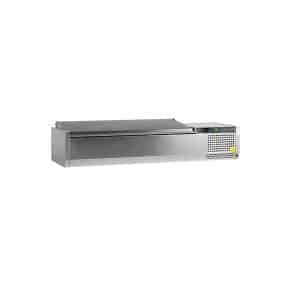 Vitrina refrigerada sobre encimera GN1/4  VK33-120 S/S LID  (1200 x 335 x 260 mm)