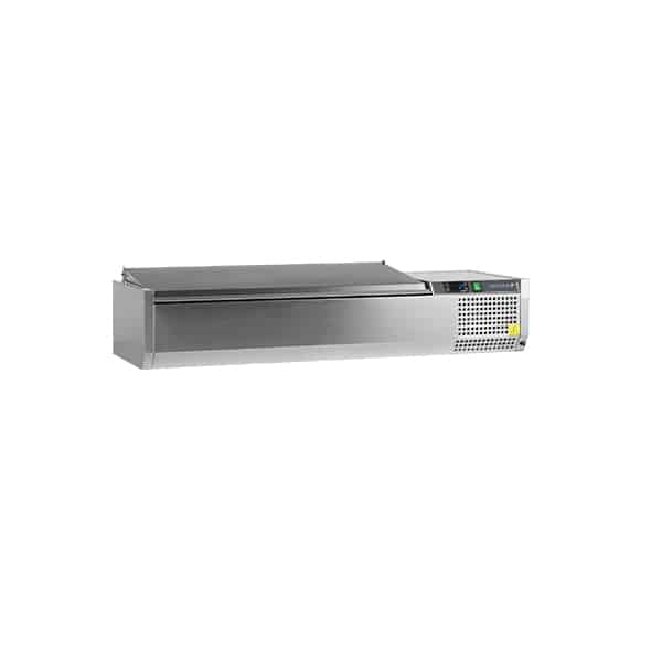 Vitrina refrigerada sobre encimera GN1/4  VK33-120 S/S LID  (1200 x 335 x 260 mm)