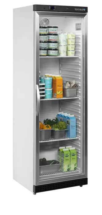 Expositor refrigerado UR400G 1 puerta batiente de cristal Expositor refrigerado UR400G 1 puerta batiente de cristal