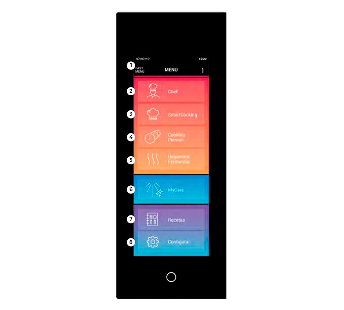 Horno combinado compacto inteligente Mychef iCOOK COMPACT 6 GN 1/1