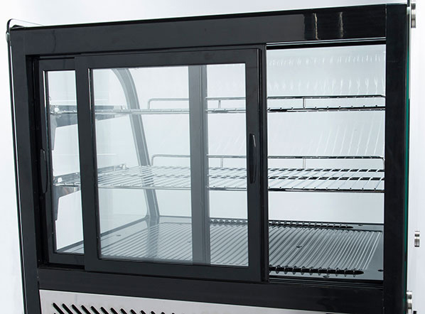 Vitrina refrigerada de sobremesa RC 100B – 100 litros – Acabado negro COOL HEAD EUROFRED