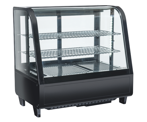 Vitrina refrigerada de sobremesa RC 100B – 100 litros – Acabado negro COOL HEAD EUROFRED