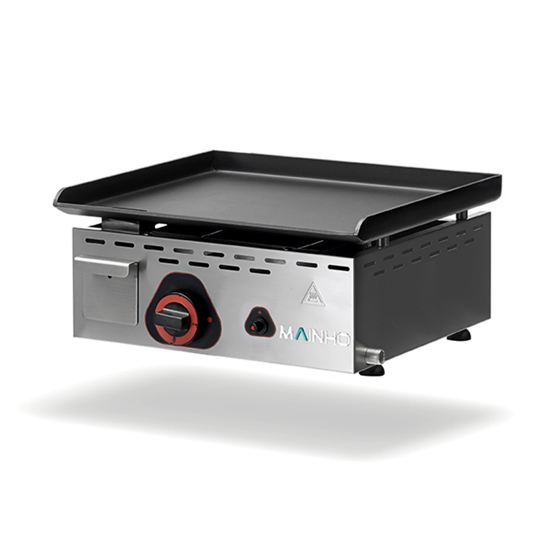 Plancha Profesional Gas– Hierro pavonado – Eco PV Uni Mainho, Modelos de 45 a 90 cm