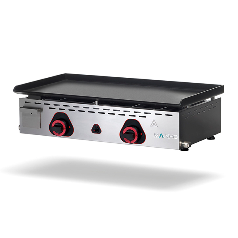 Plancha Profesional Gas– Hierro pavonado – Eco PV Uni Mainho, Modelos de 45 a 90 cm