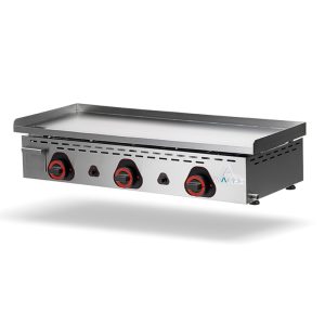 Plancha Profesional Gas– Hierro Cromado– Eco CD Uni Mainho, Modelos de 45 a 90 cm