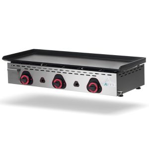 Plancha Profesional Gas– Hierro pavonado – Eco PV Uni Mainho, Modelos de 45 a 90 cm