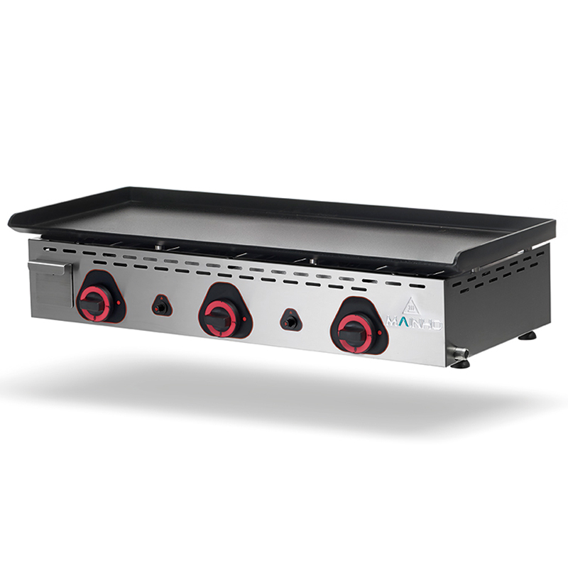 Plancha Profesional Gas– Hierro pavonado – Eco PV Uni Mainho, Modelos de 45 a 90 cm