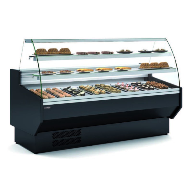Vitrina Refrigerada Cristal Curvo pastelería Fondo 900 dim.1525x940x1235h mm Línea Córdoba VEPD-9-15-C Vitrina Refrigerada Cristal Curvo pastelería Fondo 900 dim.1525x940x1235h mm Línea Córdoba VEPD-9-15-C