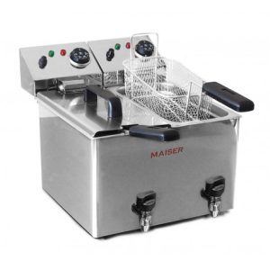 Freidora Doble de 4+4 litros con Grifo - F6/4GX2 - Maiser