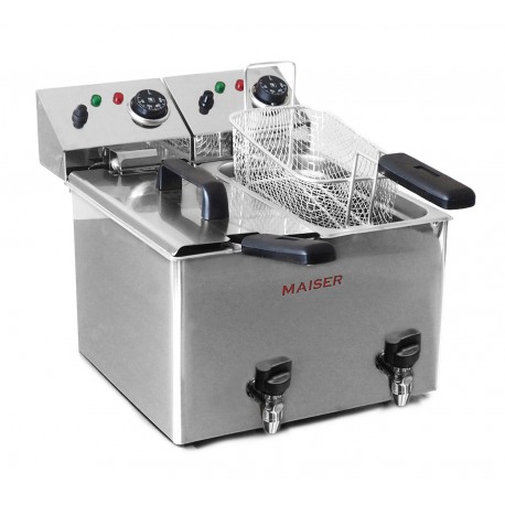 Freidora Doble de 4+4 litros con Grifo - F6/4GX2 - Maiser Freidora Doble de 4+4 litros con Grifo - F6/4GX2 - Maiser