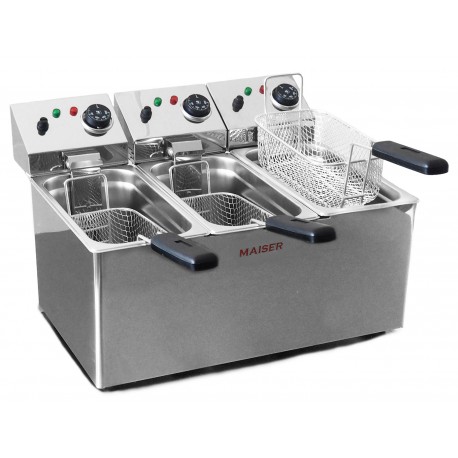 Freidora Triple Cuba de 4+4+4 litros - F6/4X3 - Maiser Freidora Triple Cuba de 4+4+4 litros - F6/4X3 - Maiser