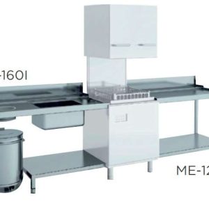 Mesa de Entrada Y Salida entrada derecha dim.1200x750x850h mm sin estante MES-120D