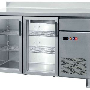 Frente Mostrador Refrigerado con Puertas de Vidrio 4 puertas de 2542 x600 x1045h mm CORDOBA FMCH-250V