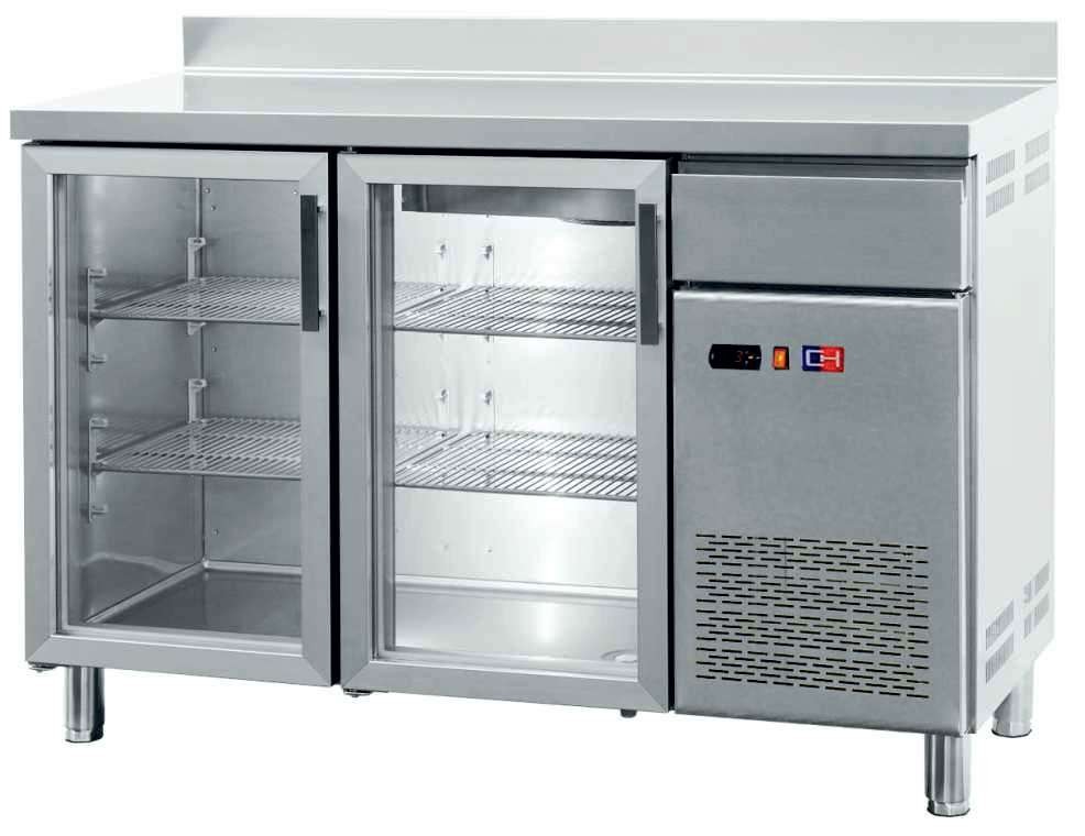 Frente Mostrador Refrigerado con Puertas de Vidrio 4 puertas de 2542 x600 x1045h mm CORDOBA FMCH-250V