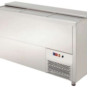 Enfriador de Botellas 3 Puertas Inoxidable Interior y Exterior de 1500 x550 x850h mm CORDOBA MRB-150I