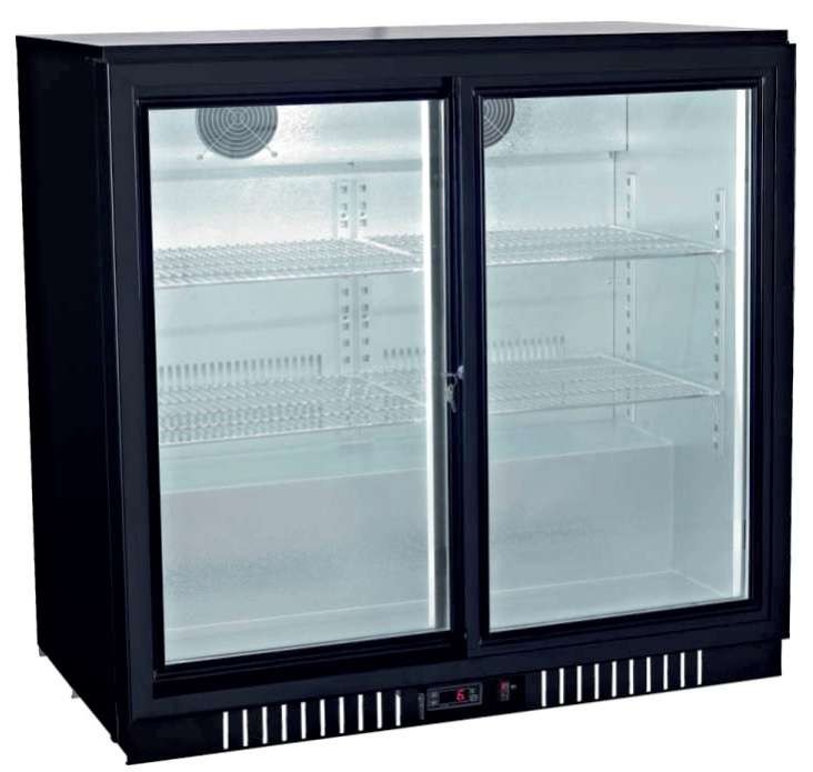 Botellero Expositor Contramostrador 2 puertas correderas de 900 x520 x900h mm PEKIN BB-2S Botellero Expositor Contramostrador 2 puertas correderas de 900 x520 x900h mm PEKIN BB-2S