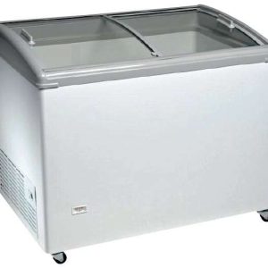 Congelador Horizontal Puerta Vidrio Curvo Corredera de 1283 x670 x900h mm AVEIRO TCHC400N
