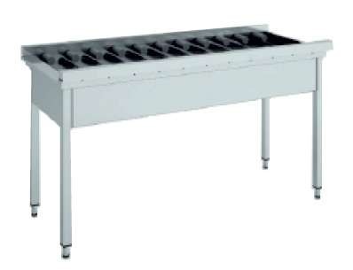 Mesa de Salida con Rodillos Recta de 1600 x 640 x850h mm MR-160 Mesa de Salida con Rodillos Recta de 1600 x 640 x850h mm MR-160