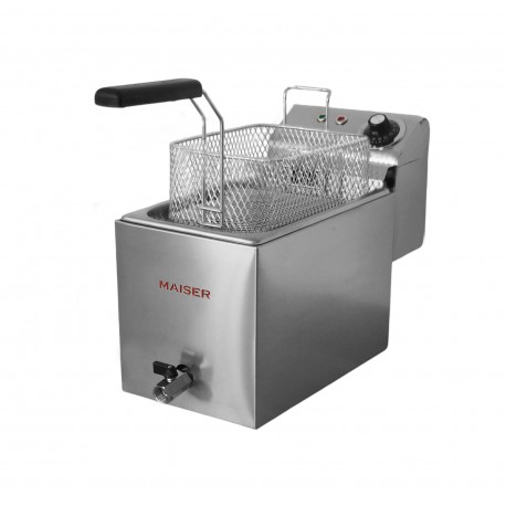 Freidora de 4 litros Grand Chef con Contactor y Grifo - F6/4CGE - Maiser