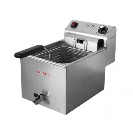 Freidora de 8 litros Maxi-Eco con Contactor y Grifo - F10/8MEGE - Maiser Freidora de 8 litros Maxi-Eco con Contactor y Grifo - F10/8MEGE - Maiser