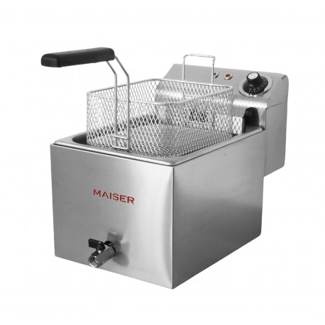 Freidora de 8 litros Trifásica 400V con Contactor y Grifo - F10/8TRIGE - Maiser Freidora de 8 litros Trifásica 400V con Contactor y Grifo - F10/8TRIGE - Maiser