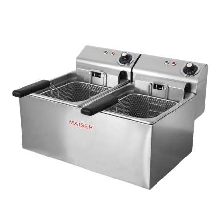 Freidora Doble de 8+8 litros Trifásica 400V con Contactor - F10/8TRIX2 - Maiser Freidora Doble de 8+8 litros Trifásica 400V con Contactor - F10/8TRIX2 - Maiser