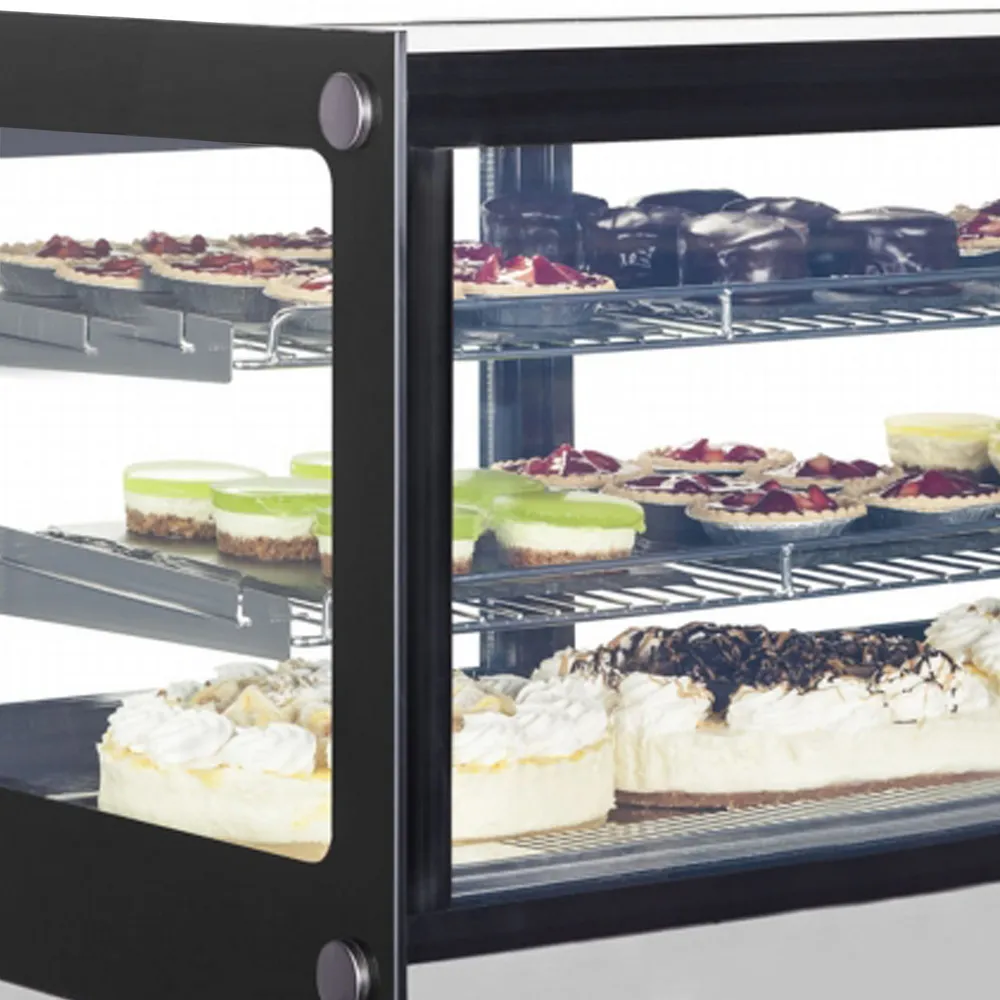 Vitrina de Exposición Refrigerada Tefcold LCT900F-BLACK Vitrina de Exposición Refrigerada Tefcold LCT900F-BLACK