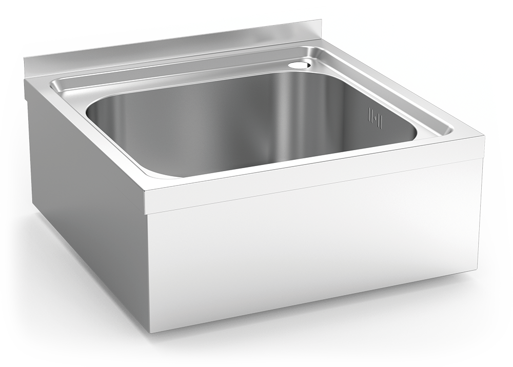 Fregadero inox colgante con faldón serie 500 1 cubeta Fregadero inox colgante con faldón serie 500 1 cubeta
