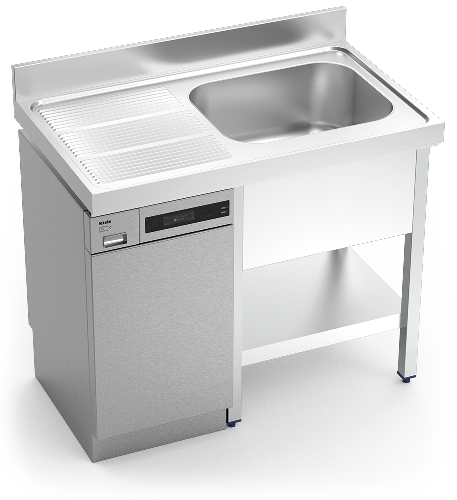 Fregadero inox para lavavajillas serie 700 1 cubeta 1 escurridor izquierda