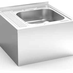 Fregadero colgante con faldón escurridor izquierda Serie 6.6 Compact