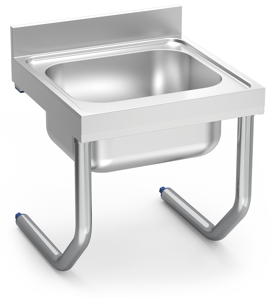 Fregadero inox colgante con palomillas serie 700 1 cubeta Fregadero inox colgante con palomillas serie 700 1 cubeta